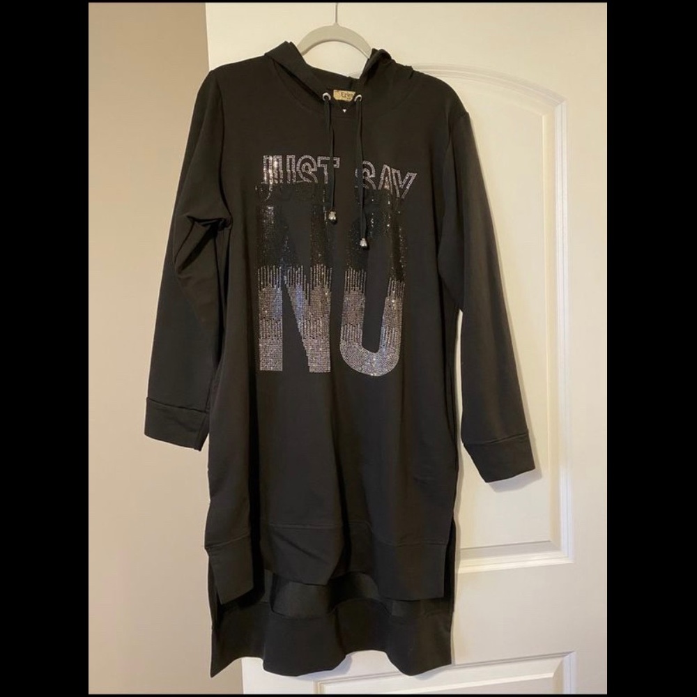 Women Sexy Dress Sweatshirt size M with tag